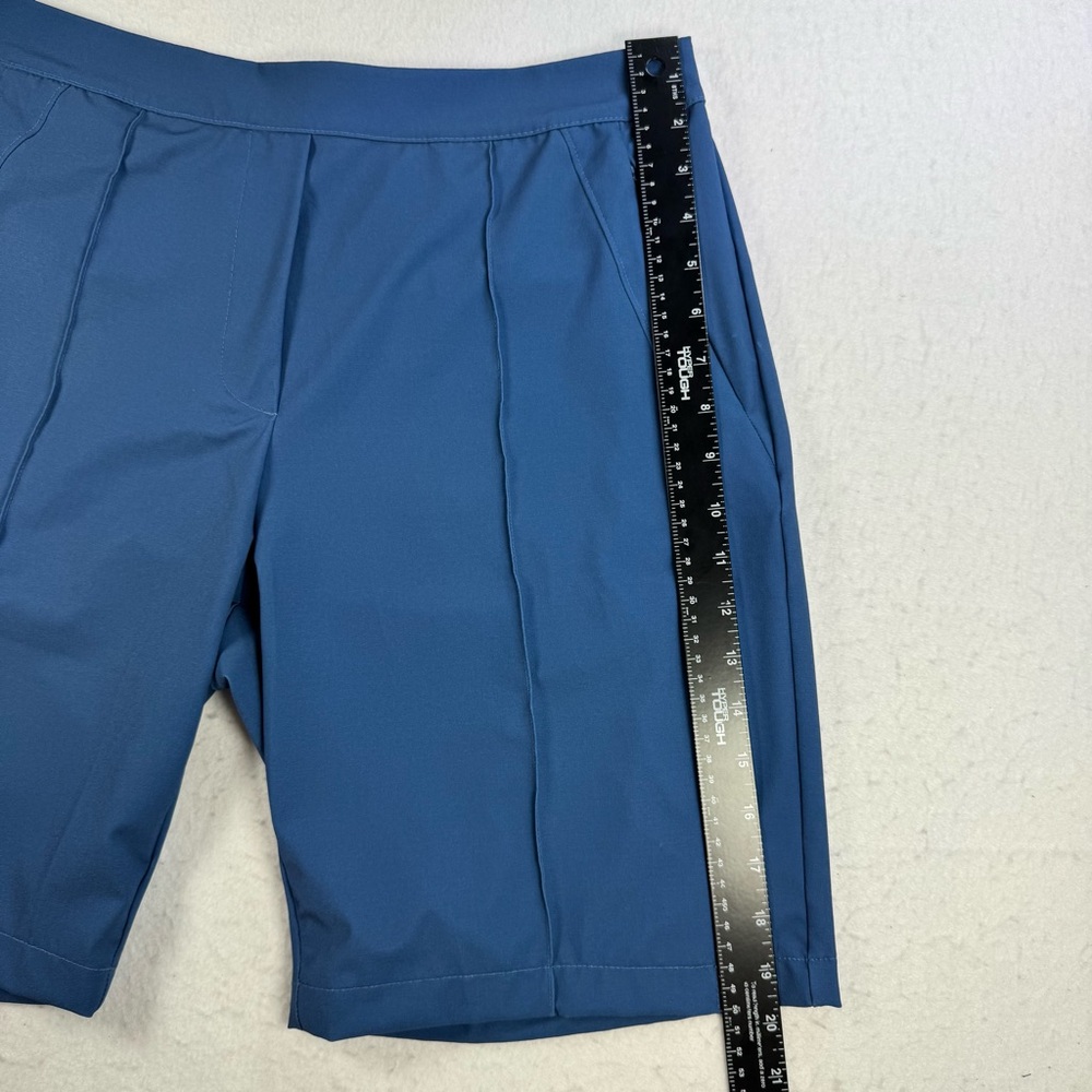 Lucky In Love Women’s L Blue Pull‑On Golf Shorts 9” Stretch - Picture 11 of 12